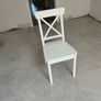 Rectangular White Extending Table & 6 matching chairs Image 2