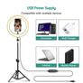 10 Inch - 26cm LED Ring Light with Tripod & Phone Holder Kit - 6151 Image 2