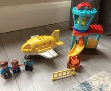 Lego Duplo Town Airport with Control Tower & Luggage Slide