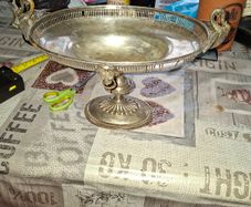 Lot of Large Old Silver Plate Trays for sale as a lot, Postage Available Price for the lot