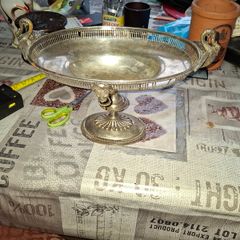 Lot of Large Old Silver Plate Trays for sale as a lot, Postage Available Price for the lot