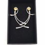 925 vintage Sterling silver and topaz studs Image 10