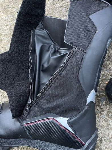 motorbike boots and gloves