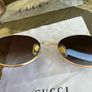 Sunglasses Golden Frame Gucci Image 2