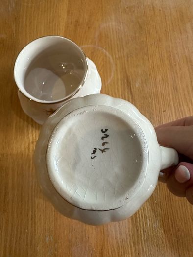 Antique Milk Jug and Sugar Bowl