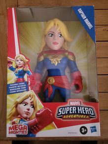 Captain Marvel Marvel Super Hero Adventures Mega Mighties Figure 10 Inch Boxed