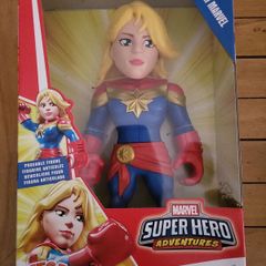 Captain Marvel Marvel Super Hero Adventures Mega Mighties Figure 10 Inch Boxed