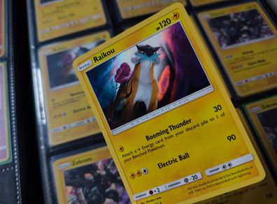 Raikou ! Holo Rare ! from Shining Legends Set ! 2017 ! Pokemon Card !