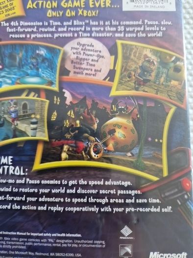 Blinx The Time Sweeper Xbox Original Games Original