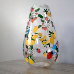 Large Glass Floral Spring Flowers Vase