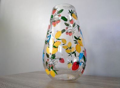 Large Glass Floral Spring Flowers Vase