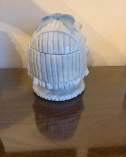 Vintage Baby Head Ceramic Container