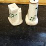 salt and pepper carrigaline pottery,cork Ireland shamrock set gold rim ,nice condition,buyer collects or pays postage thank you, sold as is Image 4