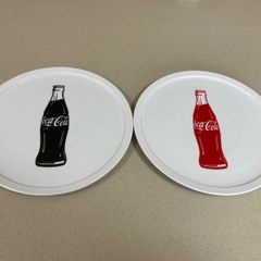 Coca Cola Pizza plate set