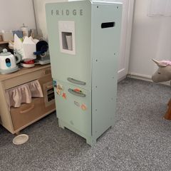 wooden kids fridge