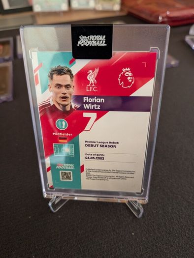 Florian Wirtz Liverpool FC Topps Total Football Fusion /75