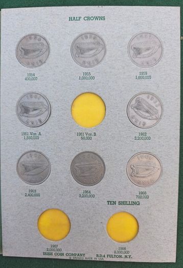 Irish Coin Library Florins, Halfcrowns