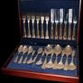 Pristine Unused Newbridge Silverware 24-Piece Cutlery Set in Wooden Canteen Image 2