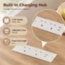 Kitchen Trolley with Power Outlet Kitchen Island Cart  Pull-Out Drawer Image 3