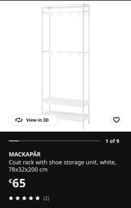 ikea coat rack with shoe storage