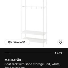 ikea coat rack with shoe storage