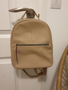 Mini Faux Leather Backpack