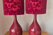 Red / Burgundy Bedside Lamps