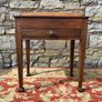 Early 20th Century Solid Oak Butchers Block Prep Table. Image 6