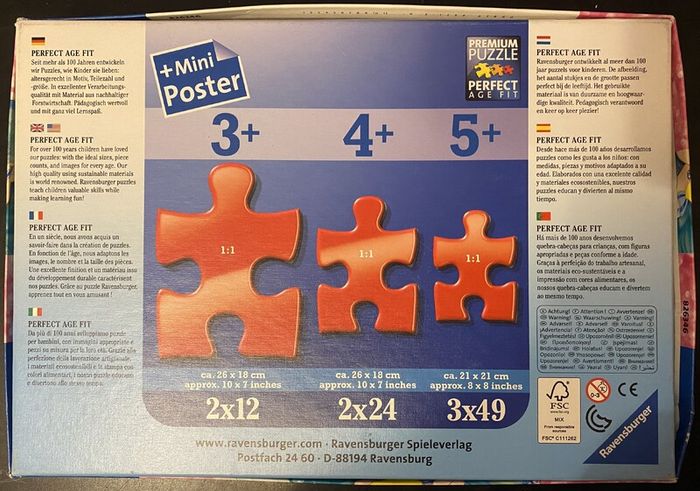 Ravensburger Disney Princess puzzle 3x49