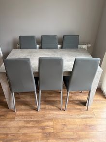 Table and 6 chairs