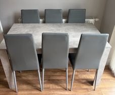 Table and 6 chairs