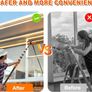 7.2m Telescopic Window Cleaner, Professional Window Cleaning Equipment with Extendable Window Cleaning Pole and 25cm Window Squeegee, Long Reach Window Cleaner Tool for Outdoor/Indoor Use Image 5