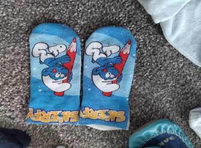 Smurf socks up to 2 years