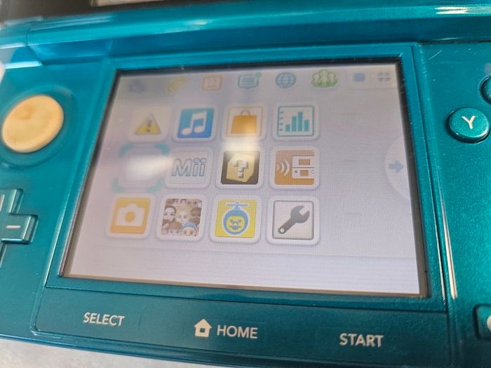 Boxed Nintendo 3DS aqua blue