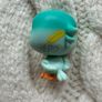 Littlest Pet Shop LPS Hasbro Pewter Aqua Teal Lucky Parakeet Lucky Pets Fortune Cookie: Wave 4 Used Please look at the pictures Image 4