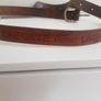 Vintage Leather Belt / Lacoste Real Leather Belt / Lacoste and Crocodile Tooled Belt Image 3