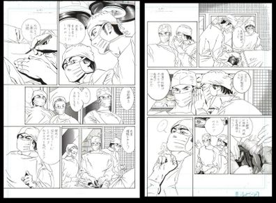 2 original Art Manga Pages.  by Noriko Nagai