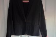 Black blazer with pink details, size 8