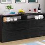 60 x 300cm Black Wood Grain Wallpaper Stickers Self Adhesive Contact Paper PVC Thickened Durable Wallpaper Textured Background Image 4