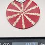 925 Silver Red Sunburst Statement Shell Pendant Image 9