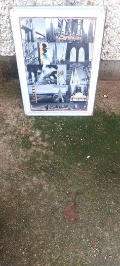 Large Usa new york city metal sign ,,nice display advertising item, for pub restaurant man cave etc,,buyer collects or pays postage thank you, see pictures for condition,