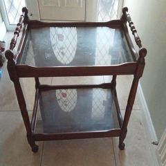 wooden trolley