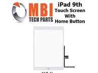 main image for ad iPad 9 Touch Screen Digitizer Glass Home Button iPad 9th Generation White