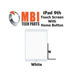 iPad 9 Touch Screen Digitizer Glass Home Button iPad 9th Generation White