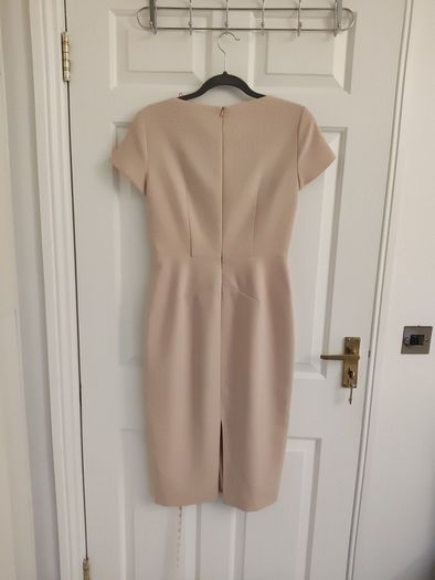L.K. Bennett London Powder Pink Fitted Midi Dress