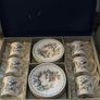 Vintage Aynsley "Pembroke" Demitasse Espresso Set 6 Cups & Saucers Boxed, c. 1970s Image 3