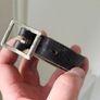 Vintage Swiss Army Military Issued Utility Leather Belt 1980s Image 2