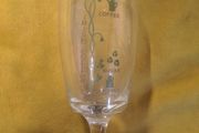Vintage Irish Coffee Stem Glass Recipe Whiskey,Sugar,Coffee,Cream