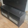 Black TV Cabinet Unit Image 2