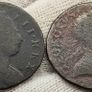 Great Britain 1772?? Half Penny Coin Lot Image 4